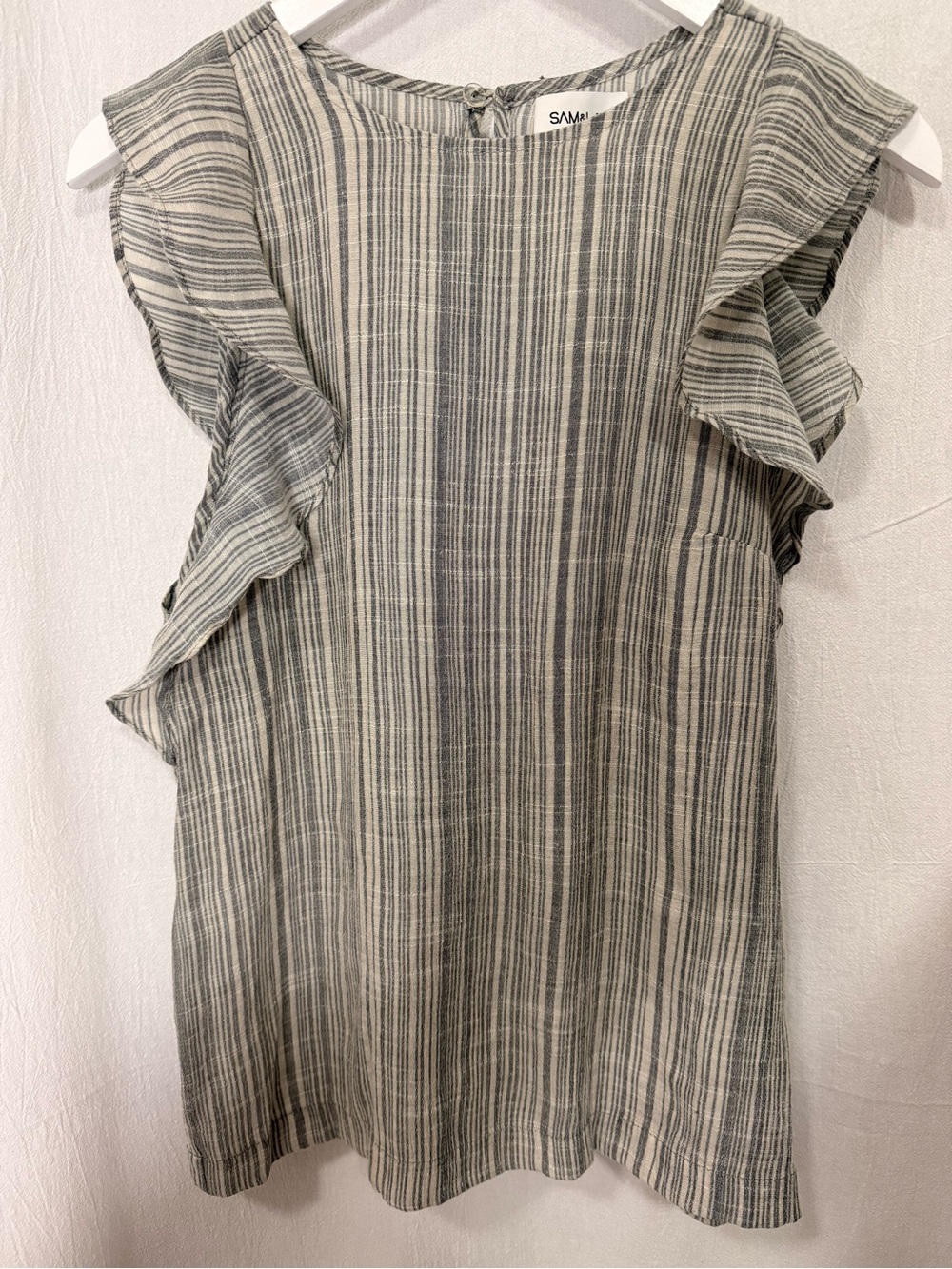 Sam & Lavi, Ruffled Sleeveless Top sz S